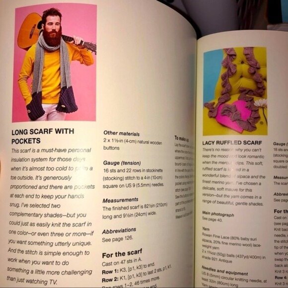 NWT Knitting Scarves & Cowls 36 Patterns Project Book Quick & Stylish Knits - Picture 8 of 17